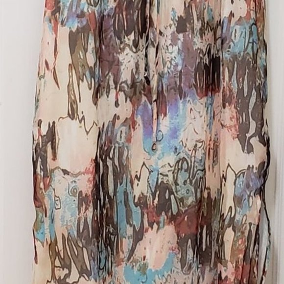 French Connection side slit maxi dress with tie detail on front and back - Picture 3 of 8